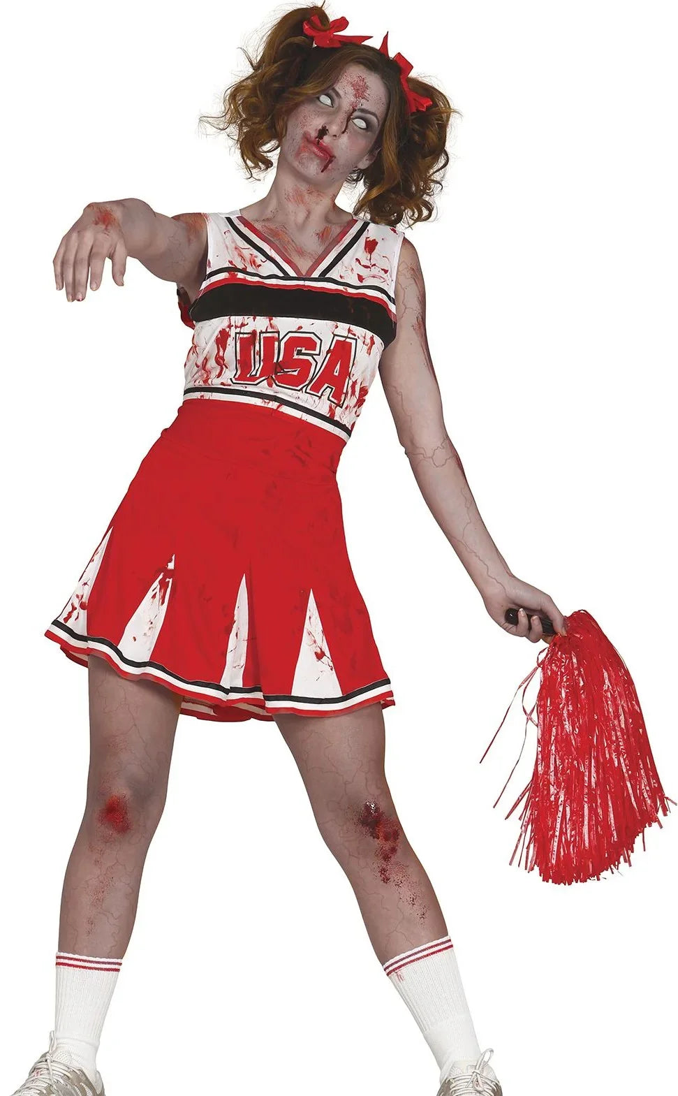 Disfraz de Animadora Zombie Roja para Mujer Zombies Guirca